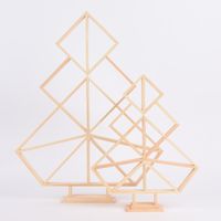 Creativ Company Weihnachtsbaum geometrisch Holz natur 47x60cm