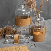 Creativ Company Lederpapierstreifen gepunktet natur gold Stärke 0.55m