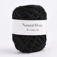 Creativ Company Naturhanf Kordel schwarz 30m