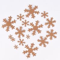 Creativ Company Schneesterne 16 Stück aus Lederpapier natur div. Grö