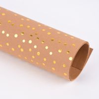 Creativ Company Lederpapier Bogen gold gepunktet Stärke 0.55mm natur