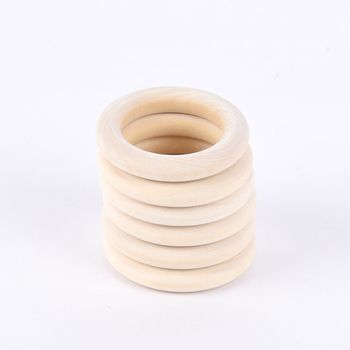 Creativ Company Holzring Gardinenring 6 Stück 5.5cm