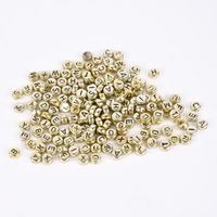 Creativ Company Buchstaben Perlen Set 200 Stück goldfarbig 7mm