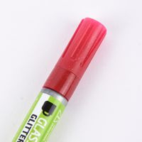 Creativ Company Glas- und Porzellanmalstift Strichstärke 2-4mm dunkelrot Glitter halbdeckend
