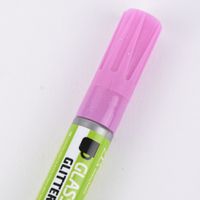 Creativ Company Glas- und Porzellanmalstift Strichstärke 2-4mm rosa Glitter halbdeckend