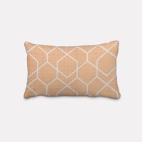 Gardinenstoff Dekostoff Digitaldr. Geometrie Sechseck gelb beige 1.4m