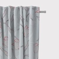 Gardinenstoff Dekostoff Tulpen mint 1.40m Breite