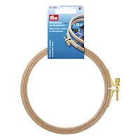 Prym Stickrahmen rund aus Buchenholz mit Messing Verstellschraube 13cm