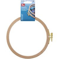 Prym Stickrahmen rund aus Buchenholz mit Messing Verstellschraube 16cm