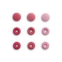 Prym Color Snaps Mini Druckknöpfe Kunststoff 9mm 36 Stück rosa und pink