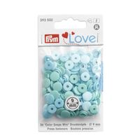 Prym Color Snaps Mini Druckknöpfe Kunststoff 9mm 36 Stück mint