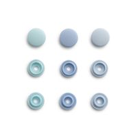 Prym Color Snaps Mini Druckknöpfe Kunststoff 9mm 36 Stück hellblau