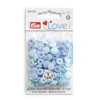 Prym Color Snaps Mini Druckknöpfe Kunststoff 9mm 36 Stück hellblau