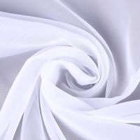 Gardinenstoff Voile Seitenschal Seitenteil Volant Rüsche weiß 150cm