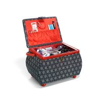 Prym Nähkorb L Kyoto blau weiß rot 32.5x20.5x20.5cm