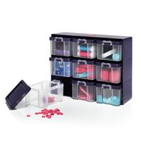 62050-Prym-Sortierkasten-mit-9-Boxen-Kunststoff-blau-transparent-27x12x21cm-16123990-F-b.jpg Prym Sortierkasten mit 9 Boxen Kunststoff blau transparent 27x12x21cm