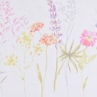 Gardinenstoff Batistoptik halb-transparent Frühlingsblumen 140cm
