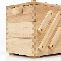 Prym Nähkasten Holz hell L 42.5x23x28.5cm