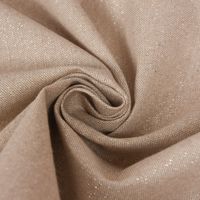 Dekostoff Leinenlook Lurexeffekte Glamour uni natur gold 1.40m