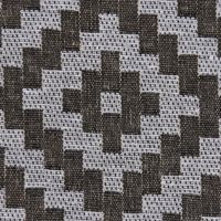 Dekostoff Jacquardstoff Wendestoff Leinen Rauten Inka ecru beige 1.50m
