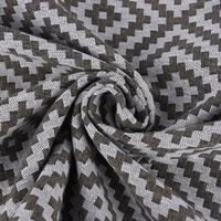 Dekostoff Jacquardstoff Wendestoff Leinen Rauten Inka ecru beige 1.50m