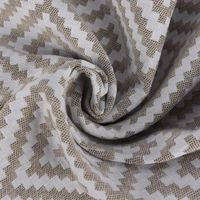 Dekostoff Jacquardstoff Wendestoff Leinen Rauten Inka ecru beige 1.50m