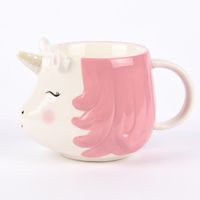 Sass & Belle Tasse Einhornlady mit rosa Haaren Porzellan 16x10x9.5cm