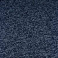 Sweatstoff Stricksweat dunkelblau blau meliert 1.55m