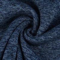 Sweatstoff Stricksweat dunkelblau blau meliert 1.55m
