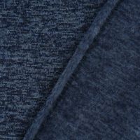 Sweatstoff Stricksweat dunkelblau blau meliert 1.55m