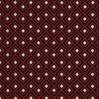 Dekostoff Jacquard-Stoff Art Deco Rauten Retro rot schwarz gold 140cm