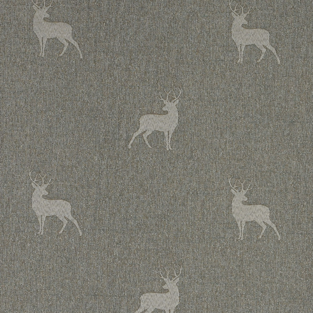 Dekostoff Landhausstoff Wendestoff Hirsche beige braun türkis 1.40m