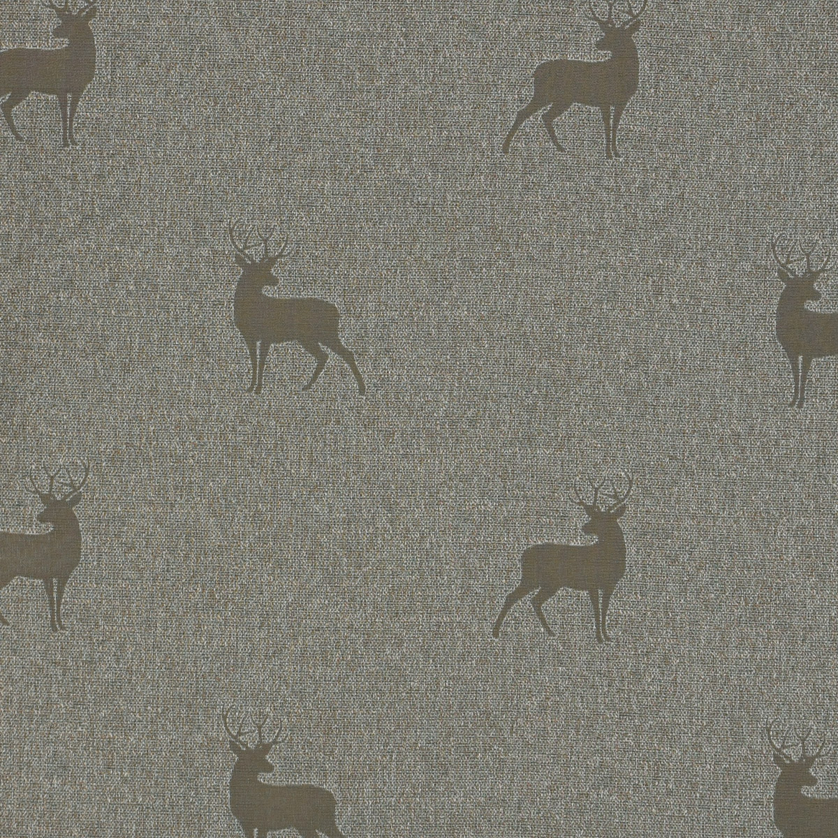 Dekostoff Landhausstoff Wendestoff Hirsche beige braun türkis 1.40m