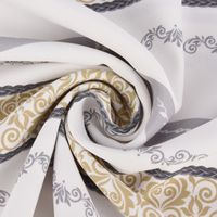 Dekostoff Landhausstoff Streifen Ornamente ecru grau beige 160cm