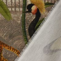Dekostoff Digitaldruck Halbpanama Panel Tropical Safari Dschungel 1Stk 1.36x1.28m