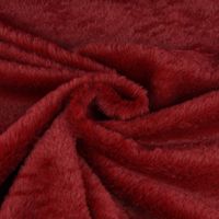 Fellimitat Kunstfell kuschelweich dunkelrot 1.45m Breite