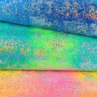 Jerseystoff Stretch Jersey Glitzer Neonfarben blau 1.5m Breite