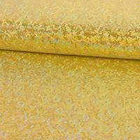 Jerseystoff Stretch Jersey Glitzer holografisch uni gold 1.5m Breite
