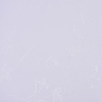 Tischdecken Stoff Damast Baumwollstoff Blumen Halme weiß 1.65m