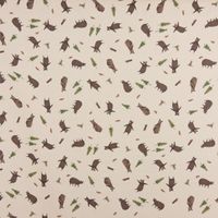 SCHÖNER LEBEN. Tischläufer Wald Bären beige 40x160cm