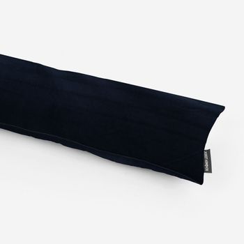 SCHÖNER LEBEN. Zugluftstopper Velvet Samt ein nachtblau div. Größen