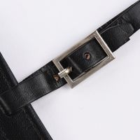 Gepäckanhänger mit Mandalaprägung Leder schwarz 11.5x8cm
