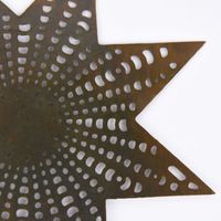 Deko Stecker Stern Metall Cut-Out messingfarben 15cm