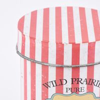 Aufbewahrungsdose Retro Tea Blech rot weiß 16x22cm
