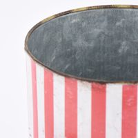 Aufbewahrungsdose Retro Tea Blech rot weiß 16x22cm