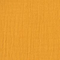 Double Gauze Organic Bio Musselin Windelstoff uni dunkelgelb 1.30m