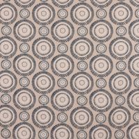 Dekostoff Baumwolle Mandala Punkte Striche natur nachtblau cremeweiß 2