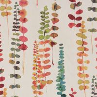 SCHÖNER LEBEN. Kissenhülle Ranken Blätter Aquarell beige terrakotta