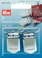 634.jpg Prym 2 Hosenträger Clips Verschuß silberfarbig 30mm