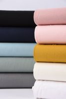 Bekleidungsstoff Baumwollstoff Flanell dünn uni creme 1.42m Breite
